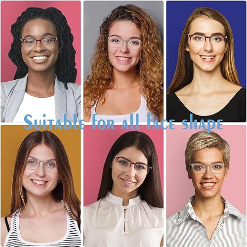 Miniatura 5 de Yekepal Gafas con filtro de luz azul, paquete de 2 lentes de luz azul para hombre, anteojos de luz azul para mujer, anteojos con luz azul para