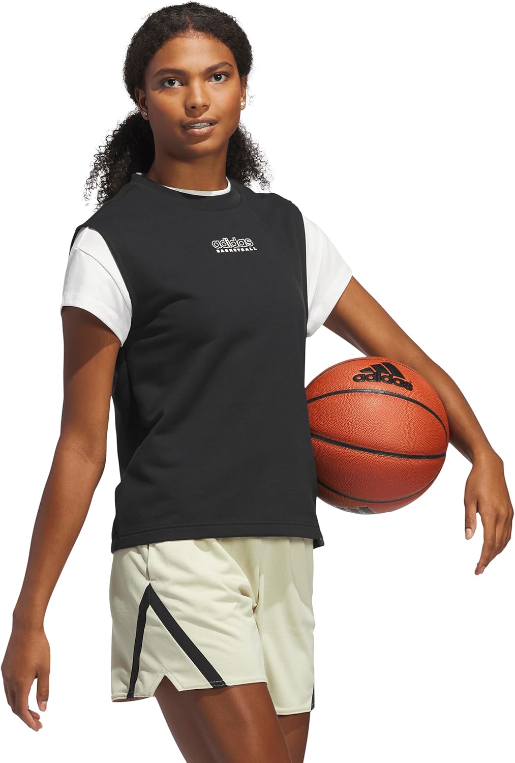 Adidas Originals Women's Select Sleeveless Top, Black/White X-Large