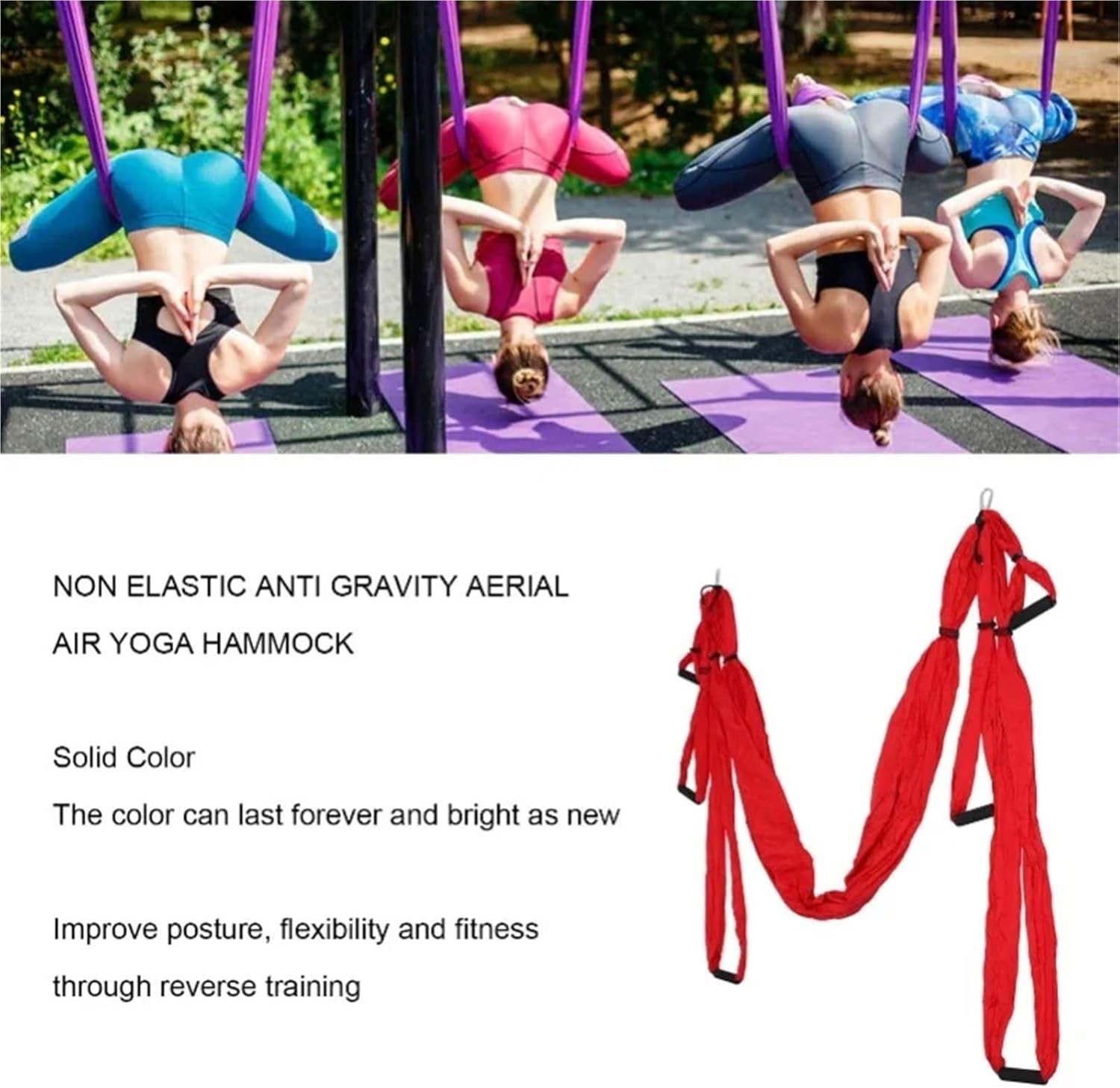 Anti-Gravity Aerial Yoga Hammock Stretch Strap