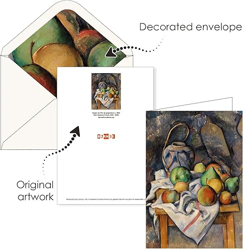 Miniatura 4 de Raincaper Fine Art - Tarjetas de felicitación de papel de 5 x 7 pulgadas con sobres decorativos, caja de regalo, juego de 16 cartulina de 300 GSM