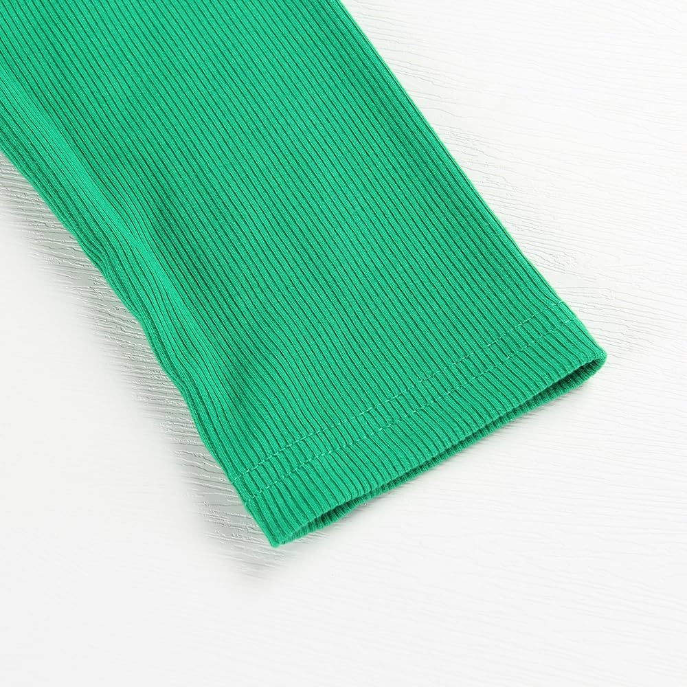 PALINDA Women's Ribbed Scoop Neck Slim Fitted T Shirts Basic Solid Long Sleeve Layering Tee Tops - Image 4