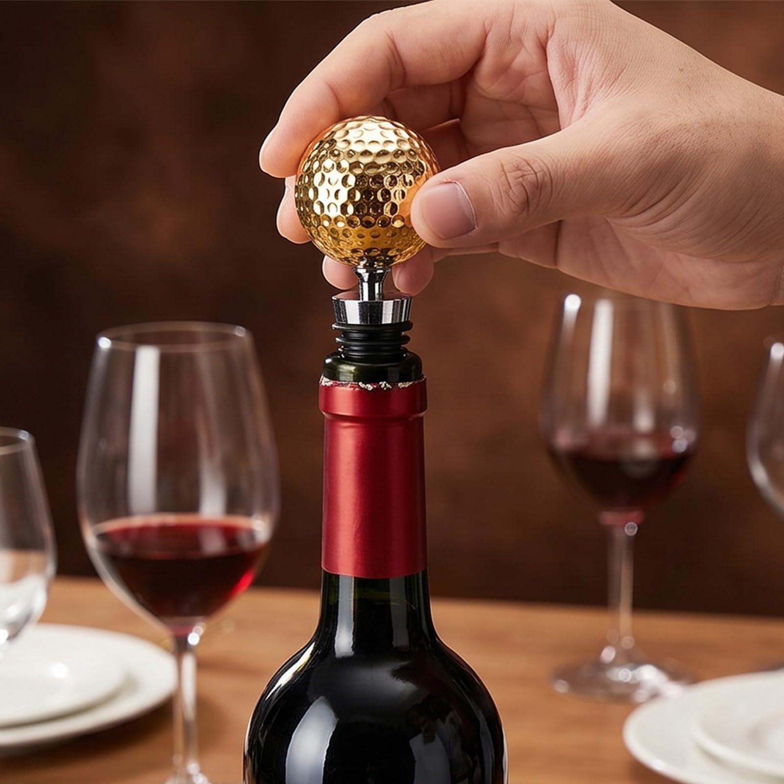 Juego de abridor de vino de 3 paquetes, abridor de botellas de Golf, juego de sacacorchos con Manual para botella de vino para boda, cumpleaños, día, Club de Golf