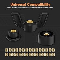 Vista 5 de HANGLIFE Inserciones Roscadas de Conjunto de Calor, Caja de Surtido M2 M2.5 M3 M4 M5 M6 (345 Piezas) Inserción de Conjunto de Calor para Componentes