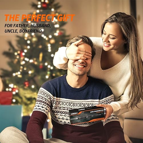Vista 9 de Lenski Regalos de Navidad para hombres, rellenos de calcetines para hombres, herramienta de recogida magnética flexible con LED, regalos para papá