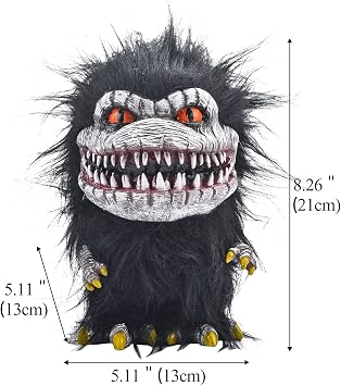 Alien Monster Prop Doll, Black Creepy Plush Doll Movie Stuffed Toy