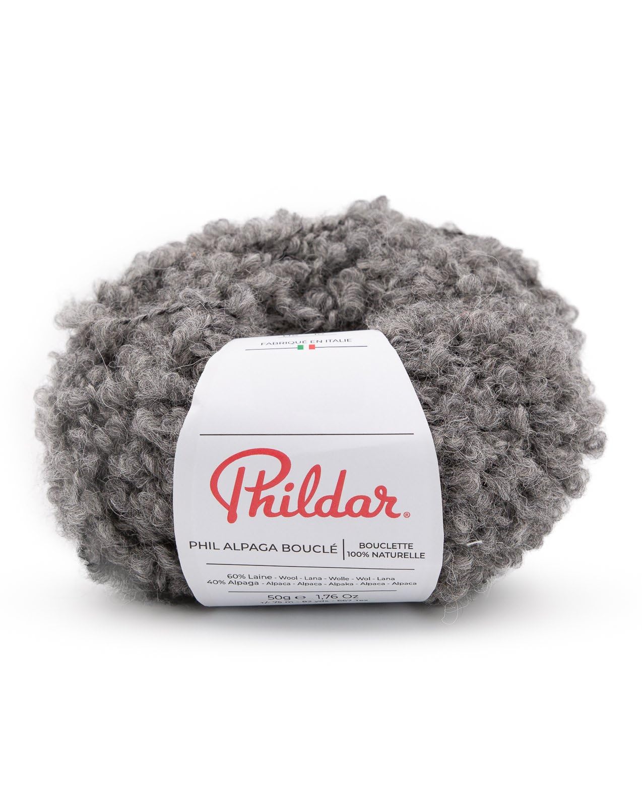 Lot De 4 Pelotes Laine/alpaga Gris - 150g Chaque - Pour Tricot/crochet