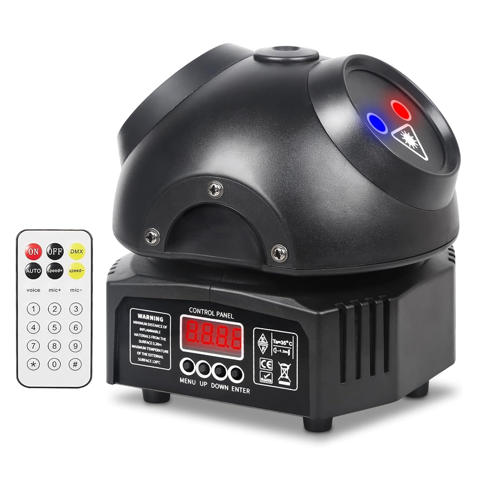 Moving Head Light, DJ-Bühnenlichter mit 13-Kanal-DMX-Steuerung und Soundaktivierung für Party Home KTV Bar