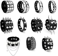 Vista 1 de Pulsera con tachuelas, Pulsera punk, Pulseras con pinchos, Pulseras emo, Pulseras góticas, Pulsera gótica, Brazalete con tachuelas
