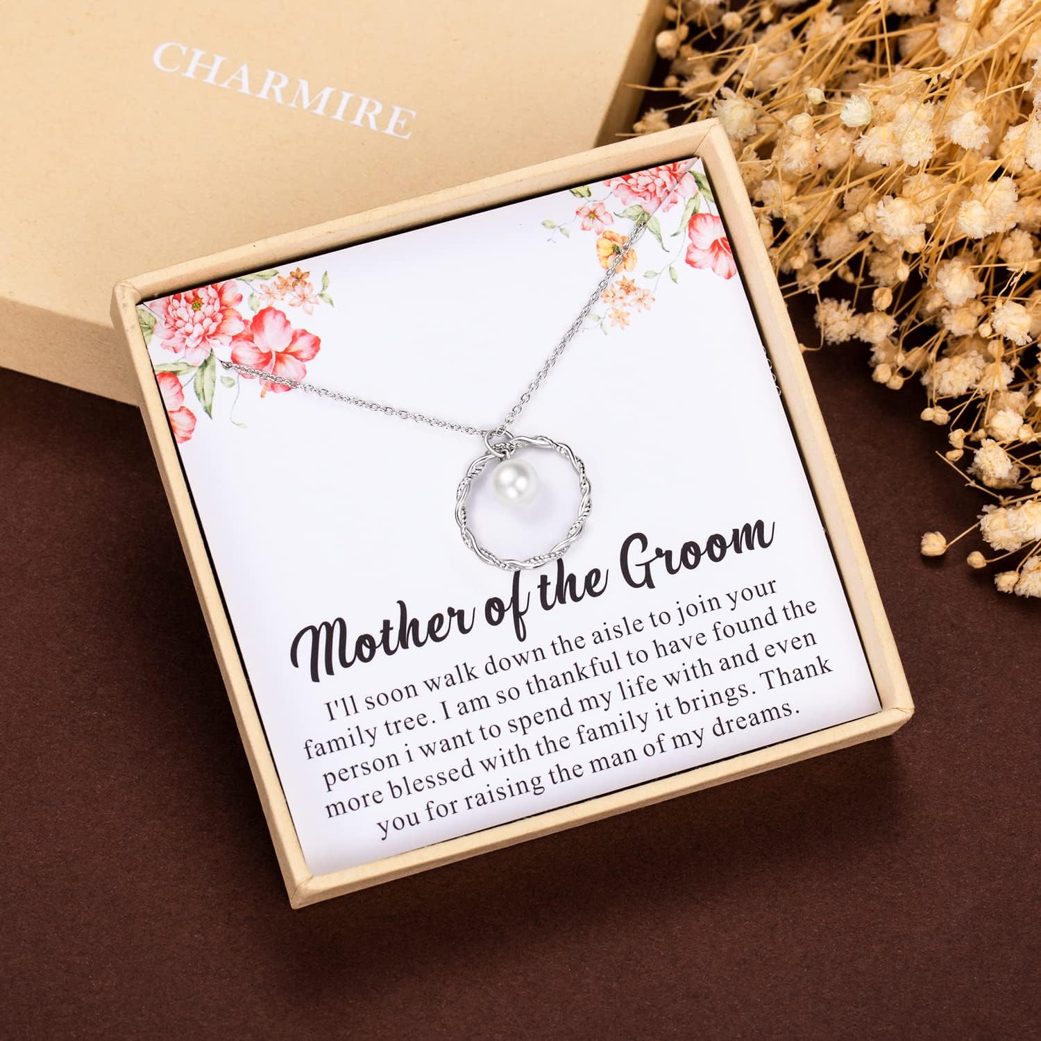 Miniatura 3 de Collar de plata de ley con diseño de suegra, regalo de suegra, regalo de madre de la novia, collar de plata de ley para suegra, madre del novio