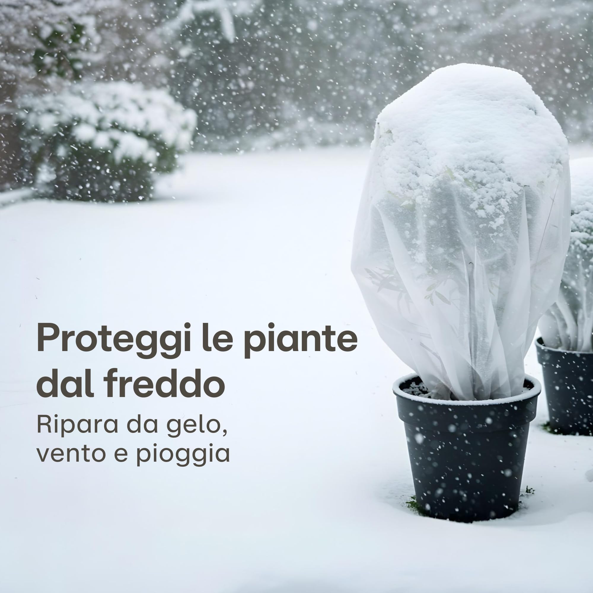 KAHEIGN 2 X 10M Vello Protettivo Antigelo, 30gsm Vello Da Giardino