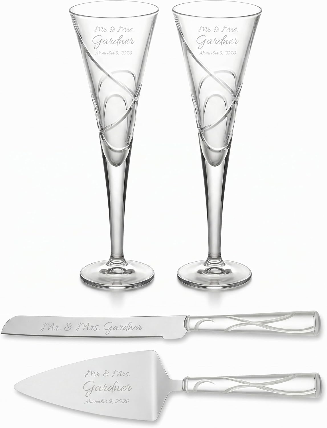 Lenox Engraved Adorn 4-Piece Wedding Bundle