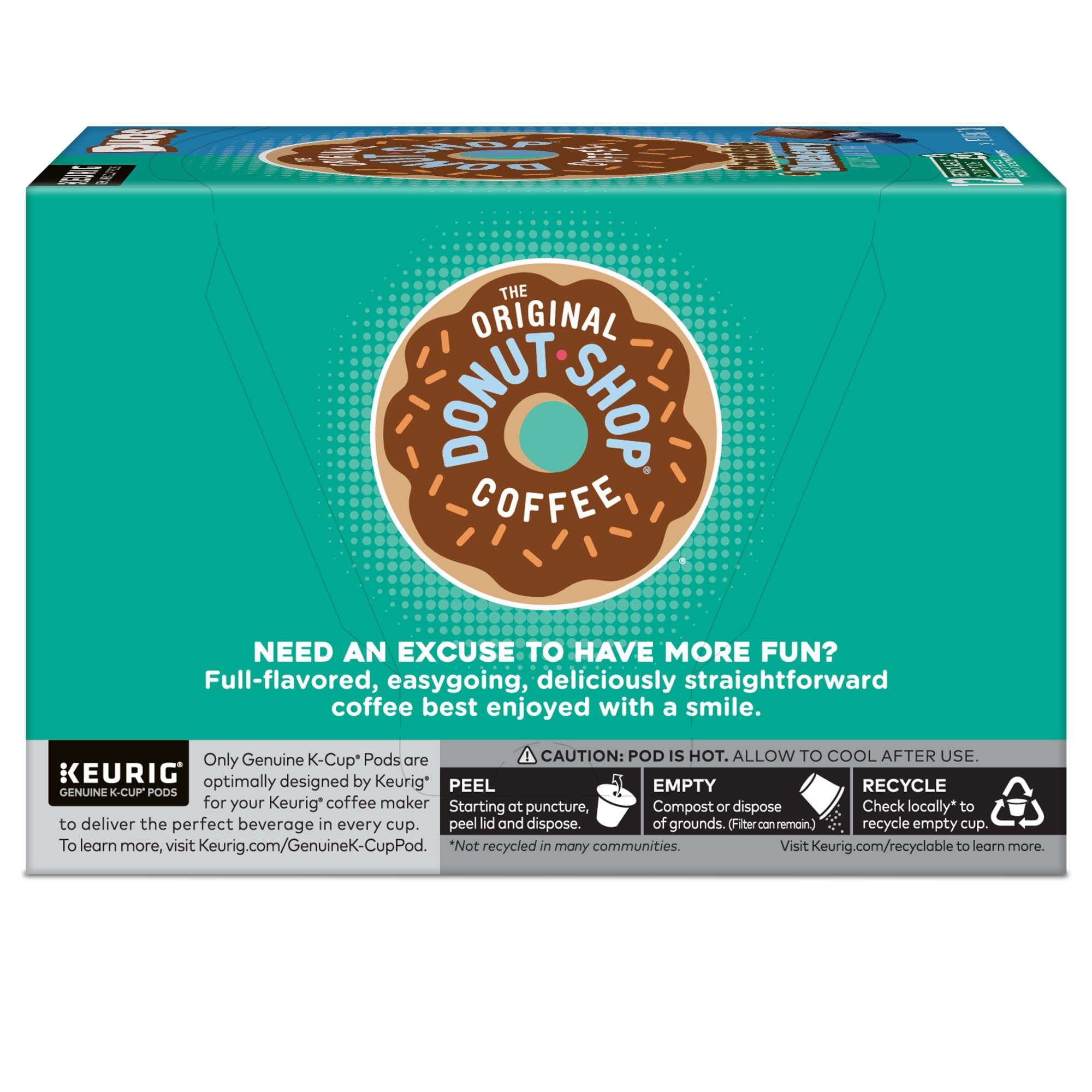 The Original Donut Shop Coffee Duos Chocolate Blueberry Coffee, Keurig cápsulas K-Cup de una sola porción, 72 unidades