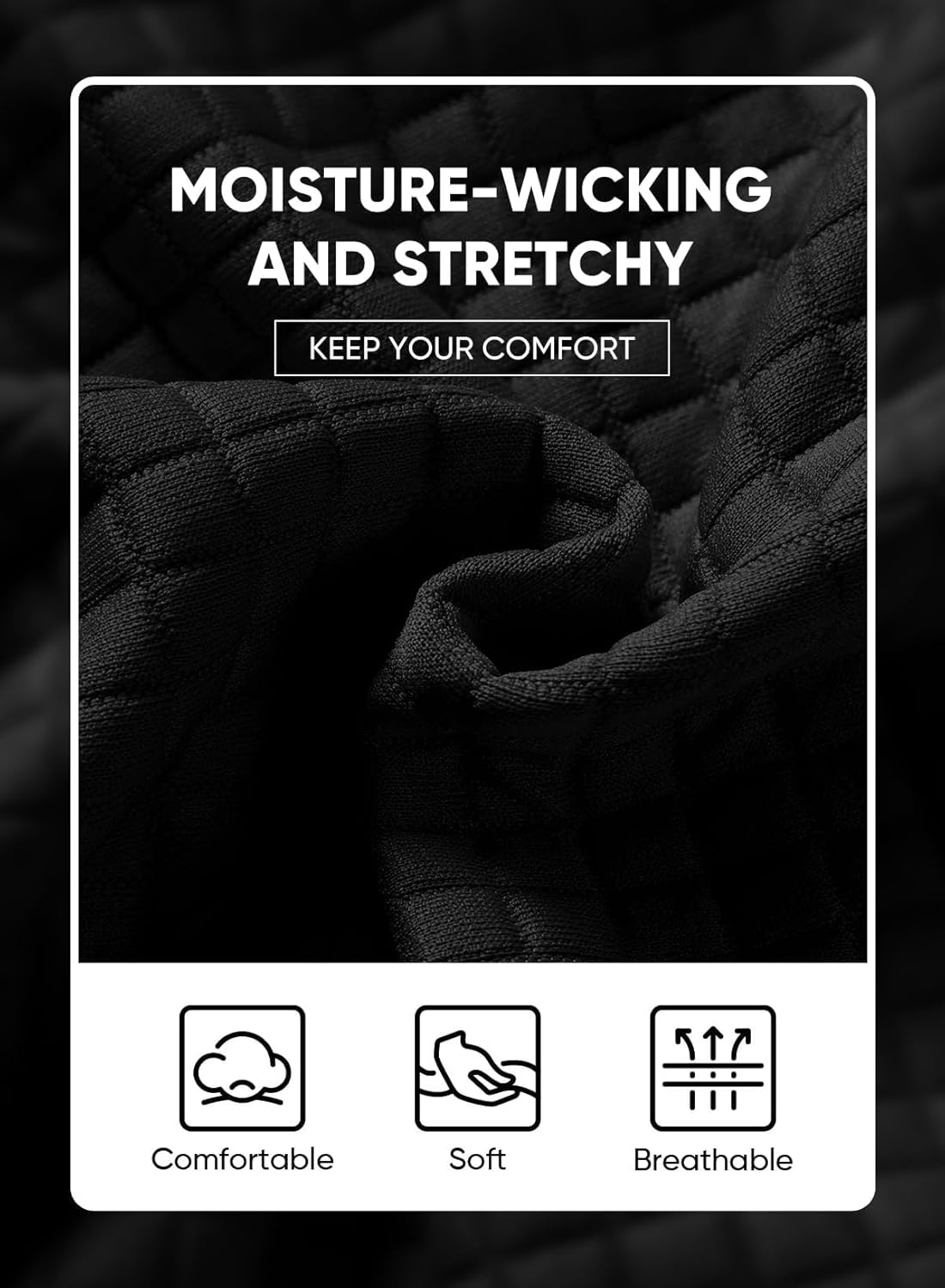 JMIERR Mens Sweat Shorts Casual Stretch Elastic Waist Waffle Workout Gym Short 7 inch Inseam Running Short with Pocket - Image 5