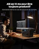 Anker SOLIX C1000 Gen 2 stazione di energia portatile, generatore solare da 2000W (picco 3000W), ricarica completa in 49 minuti, batteria LiFePO4 da 1024Wh per backup domestico, interruzioni di corren - 9