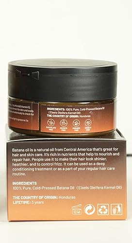 Miniatura 8 de Aceite de batana para el crecimiento del cabello, Sebi 100% puro orgánico ingredientes naturales de Honduras reduce la pérdida de cabello, mejora el