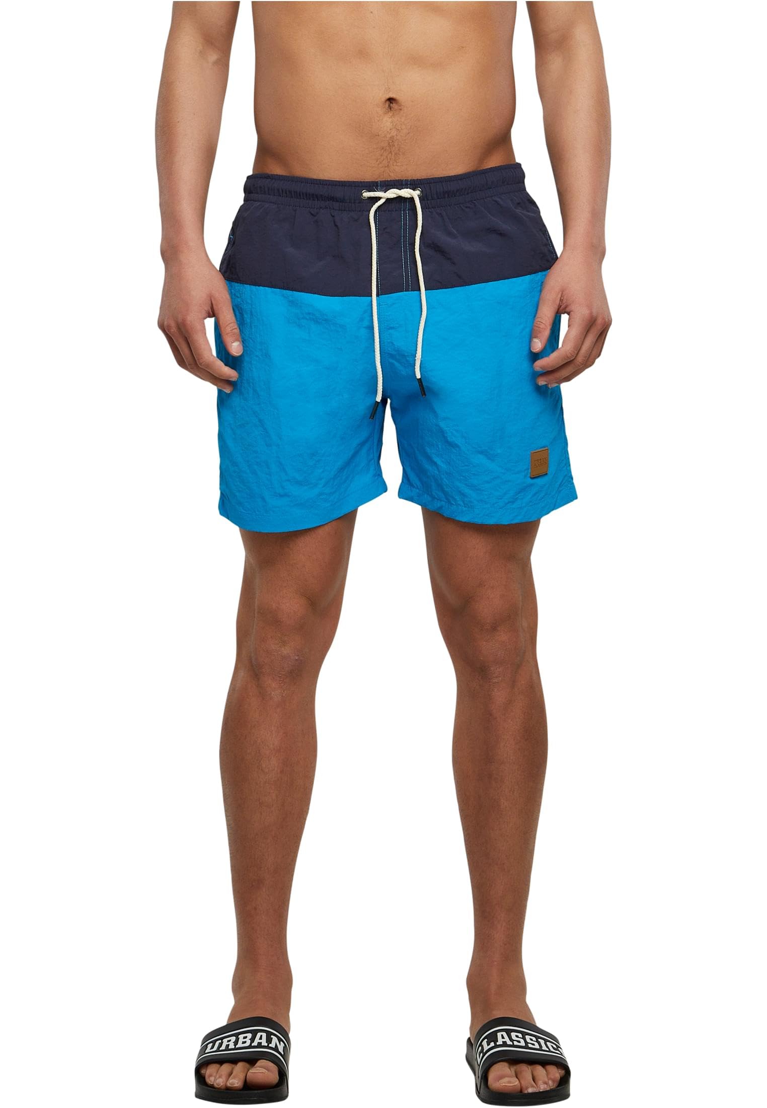 Urban Classics Block Swim Shorts Männer Badeshort schwarz Activewear, Basics, Sport, Streetwear