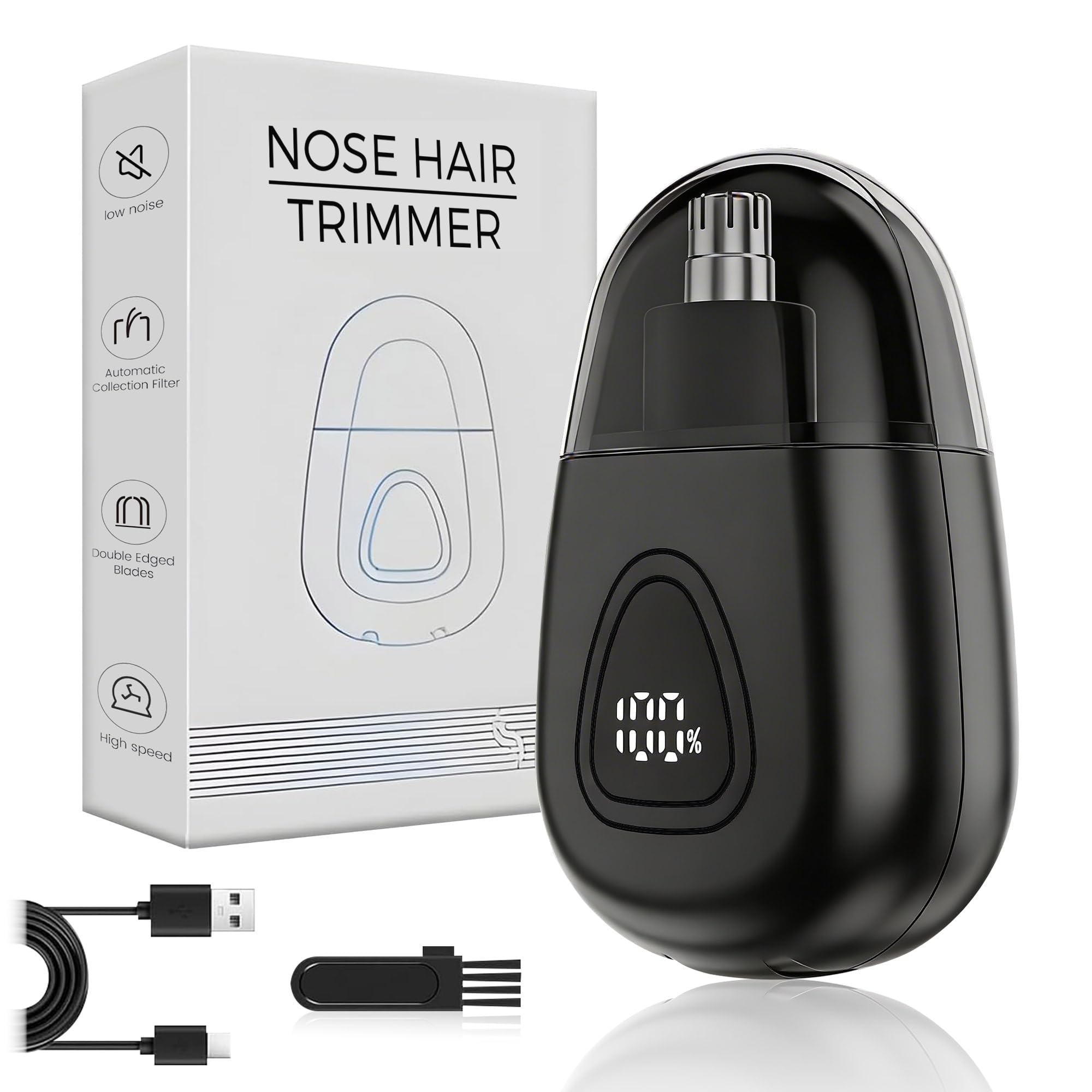 Nose Hair Trimmer for Mens and Women - Professional Painless Eyebrow Ear Hair Trimmer for Men Women -