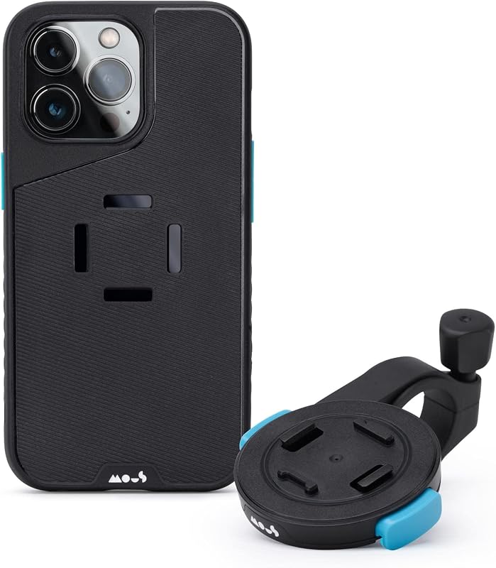 Mous - Bike Phone Mount and Phone Case for iPhone 14 Pro Max - Bicycle Phone Holder Kit - IntraLock Bike Mount and IntraLock Phone Case for iPhone 14 Pro Max