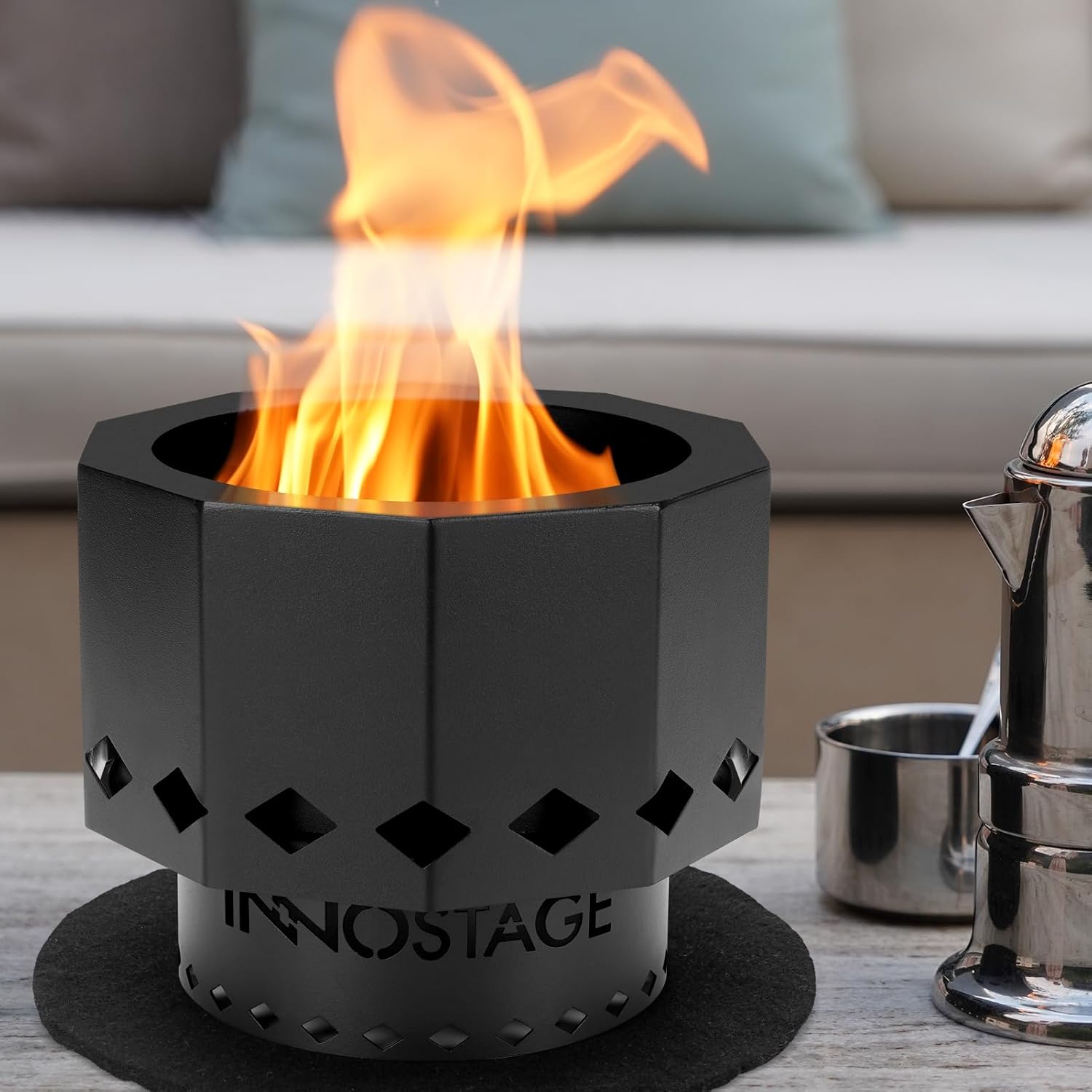 INNO STAGE Tabletop Fire Pit Portable Small Firepit Bowl