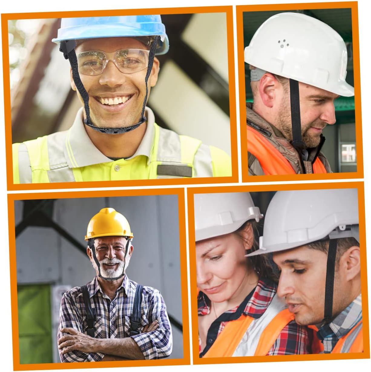3pcs Adjustable Safety Helmet Chin Strap and Easy to Install Helmet Accessory for Hard Hats for Industrial Use