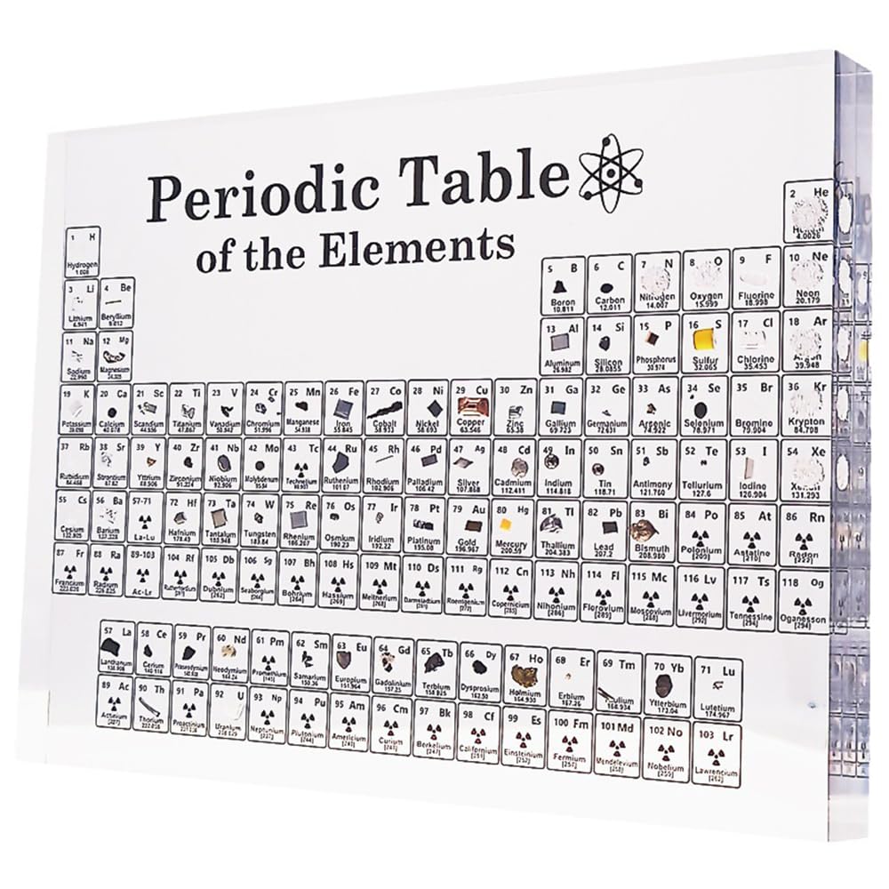 ACMUST Large 3D Periodic Table of Elements Poster - Real Chemical Elements Print On Acrylic Glass, 20 CM x 12.5 CM, Ideal Educational Science Chart & Chemistry Gift (B0CW6GXLCM) Amazon Price History, Amazon Price Tracker