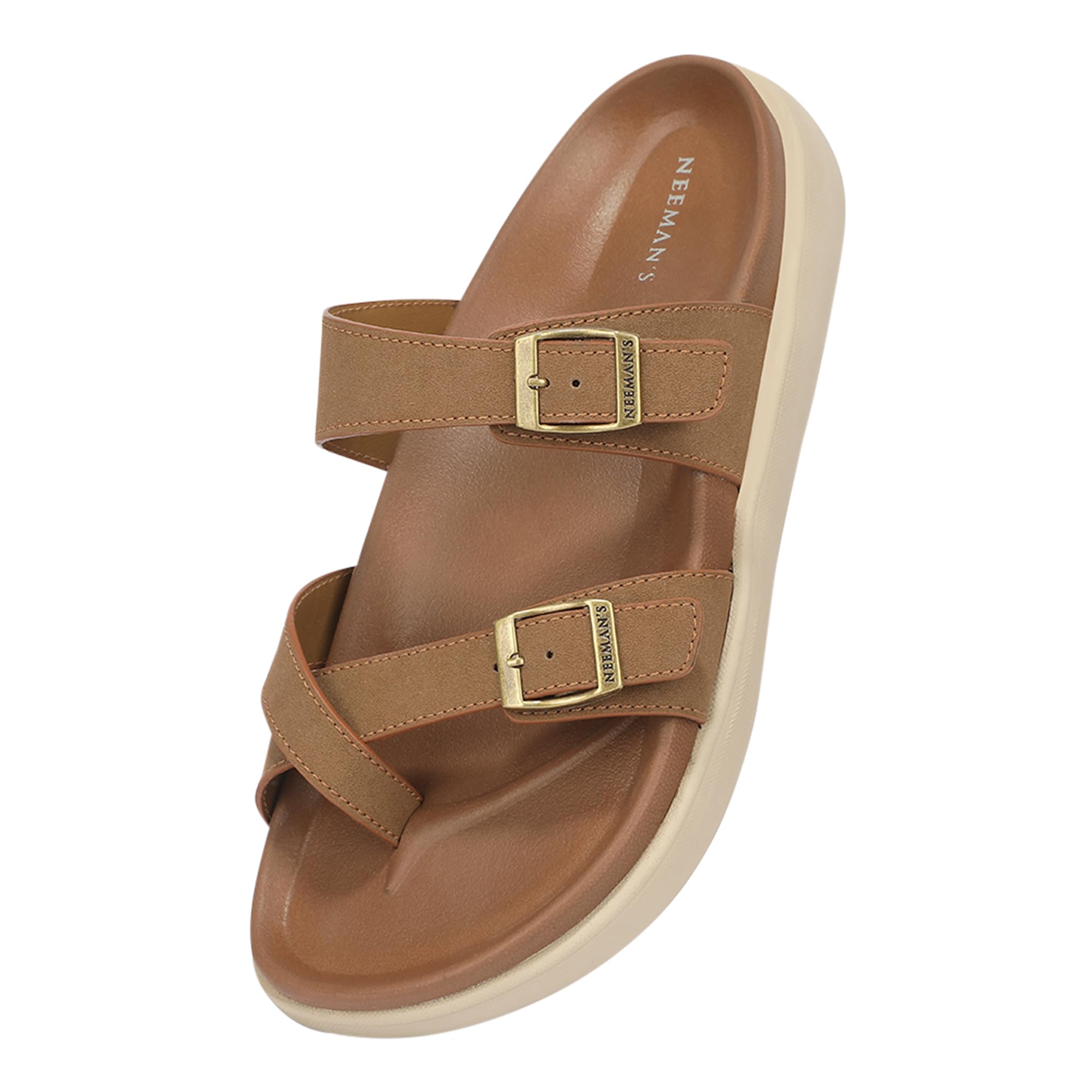 neeman's PureWhoosh Sail Sandals for Men | Adjustable Buckle Strap Casual Sandals | Cushioned Footbed with Arch Support | Comfortable Slip On Footwear for Daily Wear & Travel-picture-34