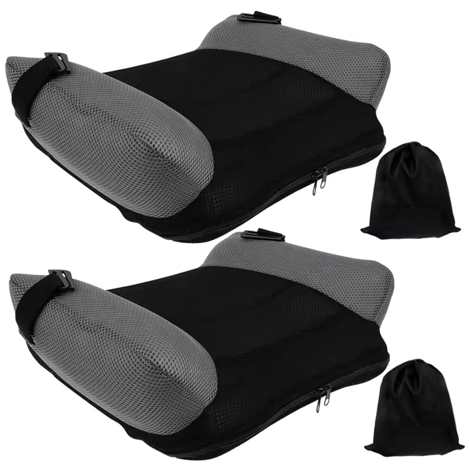 2PCS Quick Inflate Portable Inflatable Booster Seat with Storage Bag Backless Travel Booster Car Cushion for Kids Inflatable seat 2pcs Quick inflate Portable Travel with st