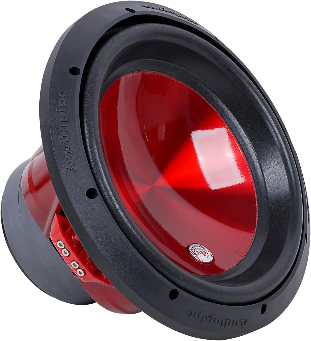 Audiopipe 12" Candy Red Aluminum Subwoofer 1600W Peak Power High Performance