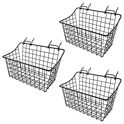 LIGHT DUST 3 Pack Pegboard Baskets, Pegboard Hooks Assortment Various Tools Storage, Pegboard Parts Storage System Peg Board Workbench for Organizing Hardware Attachments