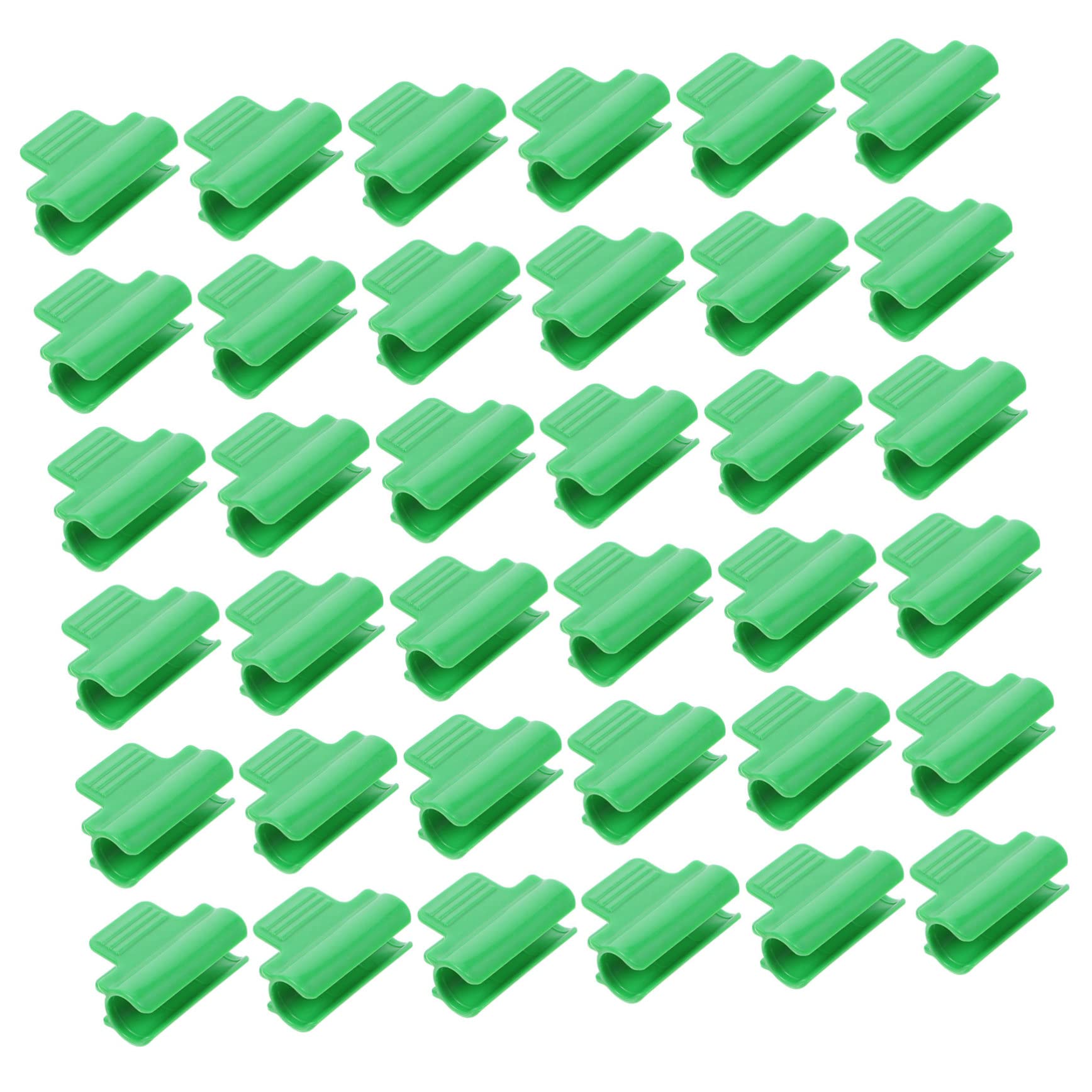 IWOWHERO 40pcs Greenhouse Film Clips Plant Extension Support Clip with Non Slip Threaded Design for Securing Row Covers and Shed Films Garden Accessories