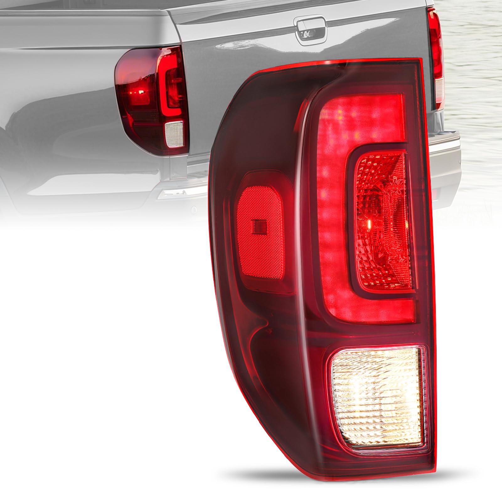 Amazon.com: SOCKIR Tail Light Assembly w/Bulbs & LED DRL Fit 2017