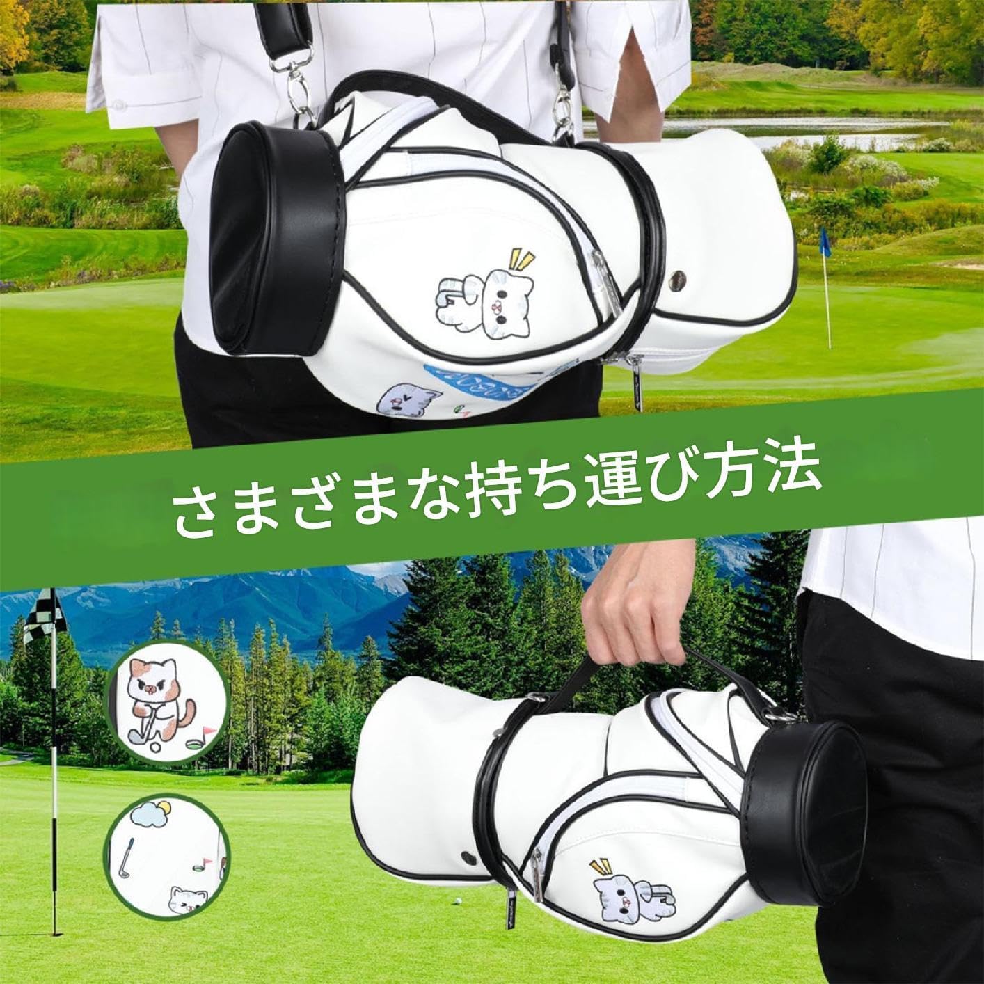 トラベルゴルフバッグ | 軽量 小型 マルチ ポケット バックパック | レディースカートバッグ - メンズ レディース 愛好家 家