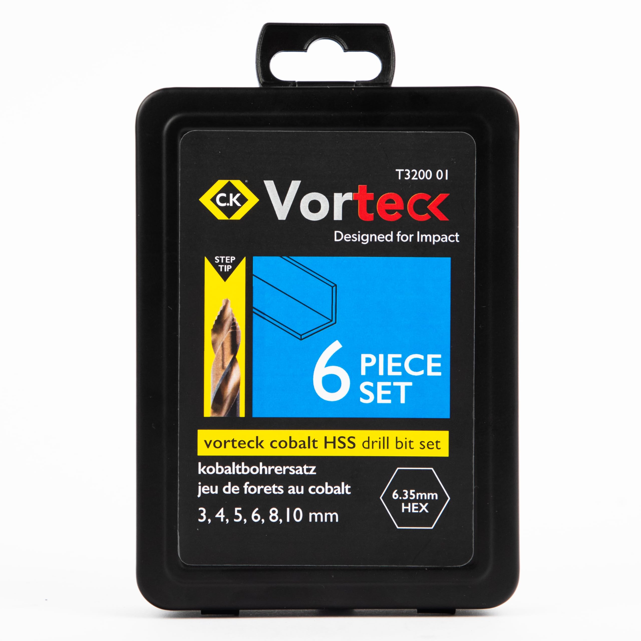 Vorteck Cobalt HSS Drill Bits Set, 6-pcs — image 1