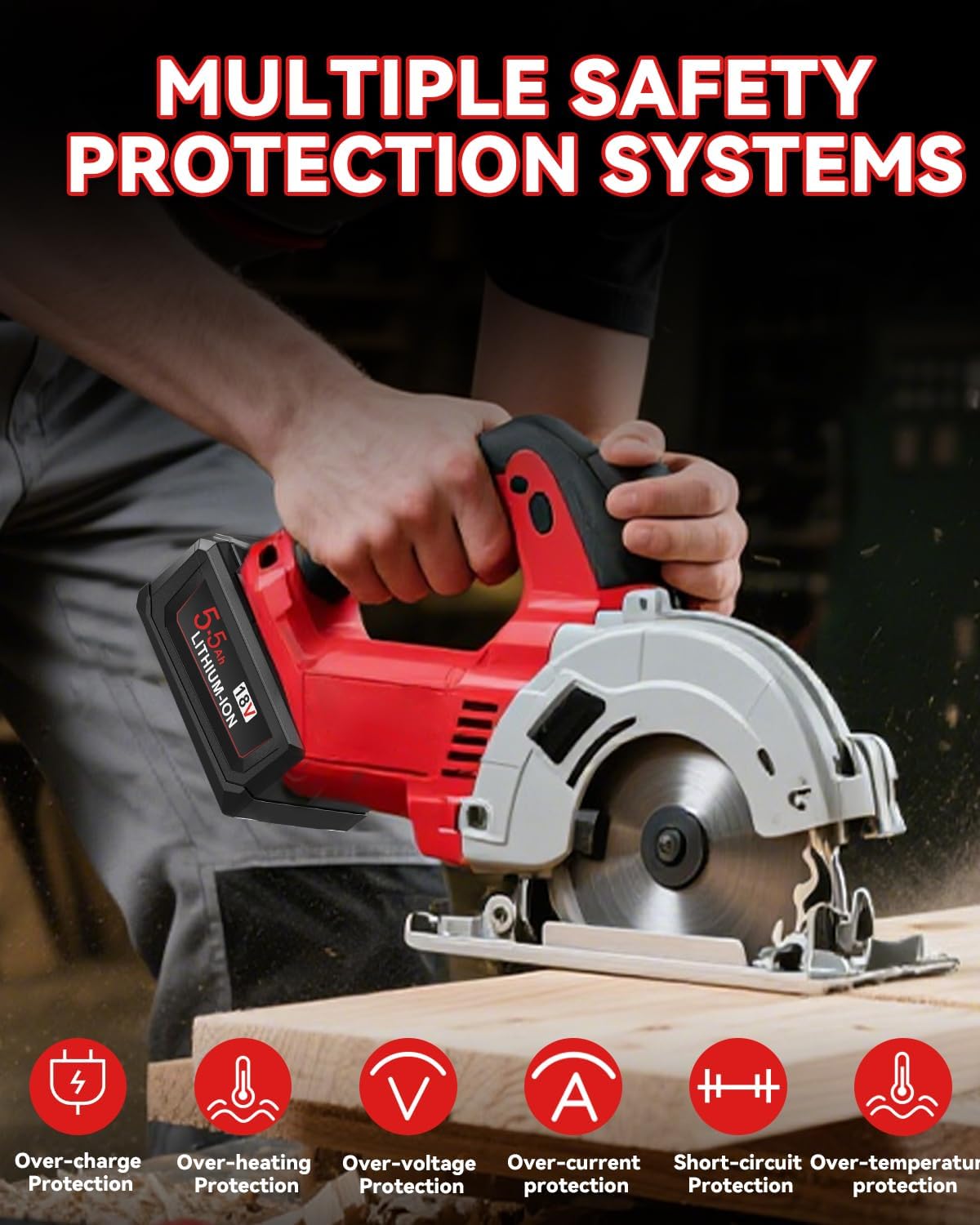 2 baterías de 18 V para Milwaukee, Powtree de repuesto para Milwaukee M18