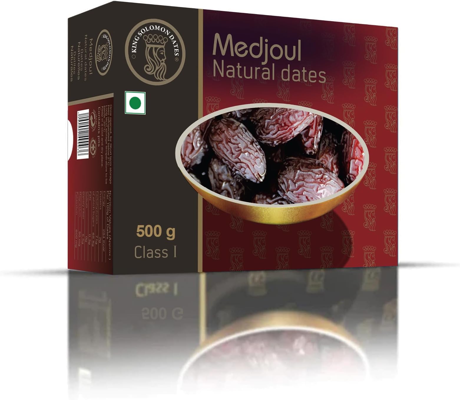 King Solomon Premium Medjool Dates - 500g | Naturally Sweet & Juicy | Rich Energy Snack | Perfect for Gifting & Healthy Lifestyle | Fresh & Delicious Dates from Israel