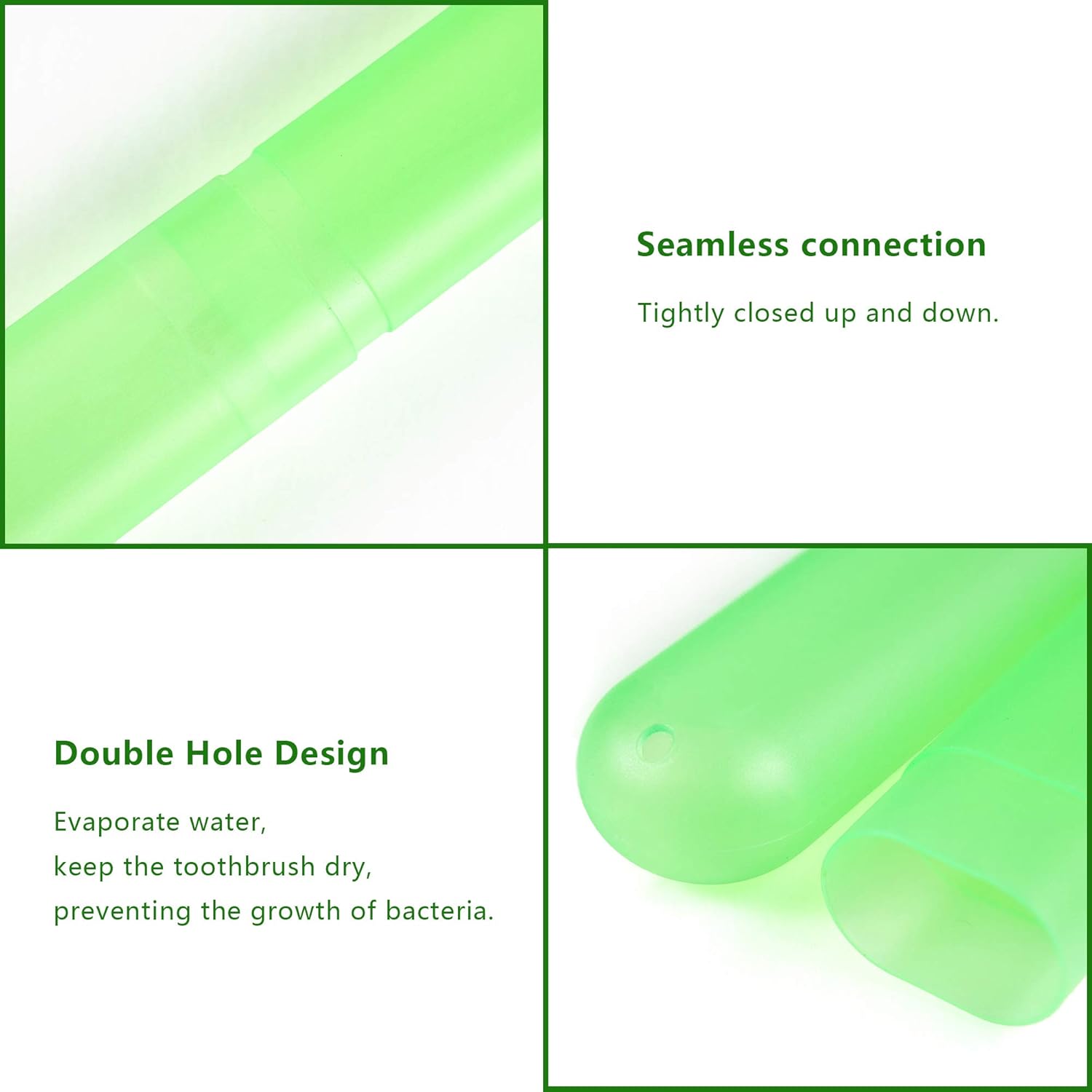 20 Pcs Travel Toothbrush Case Holder, Plastic Portable Toothbrush Storage, 7 Assort Color Toothpaste Case Cover Protector, Great for Travel, Business, Camping, School Use (Multicolor)