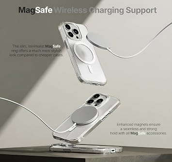 SuperMatt Series Backless Rigid Matte Polycarbonate Edges Compatible with Minesk iphone 12 pro max Premium Transparent Case Cover with Tpu Silicone Metal Key (Magnetic, 12 Pro Max)