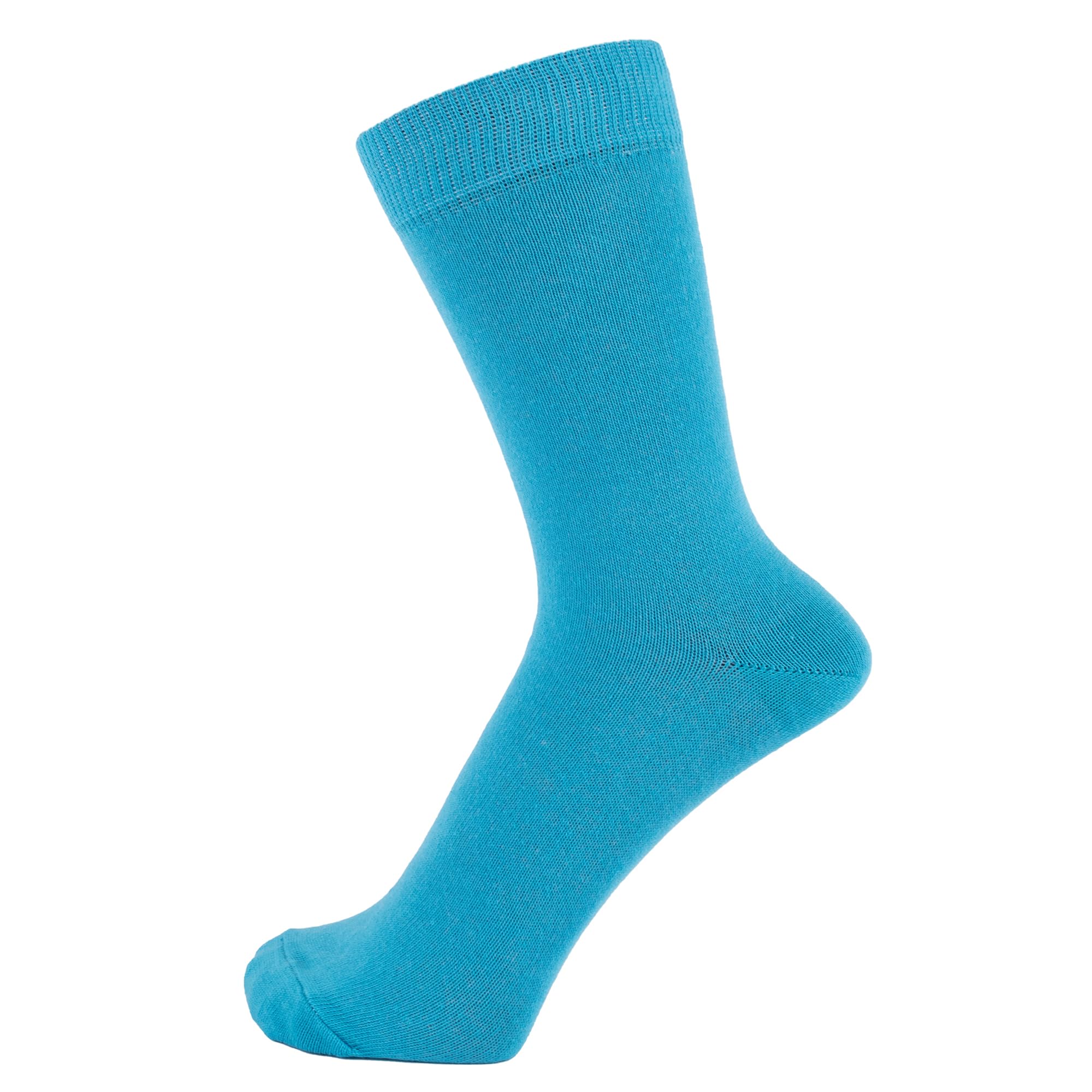 Finest Combed Cotton Dress Socks in Plain Colours for Men, Women