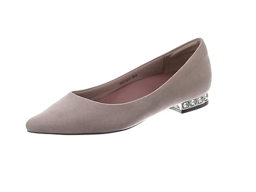 Amazon ランダ ストレスフリー ビジューヒールフラットパンプス Pp Grege 25 Cm 2e Randa ランダ パンプス