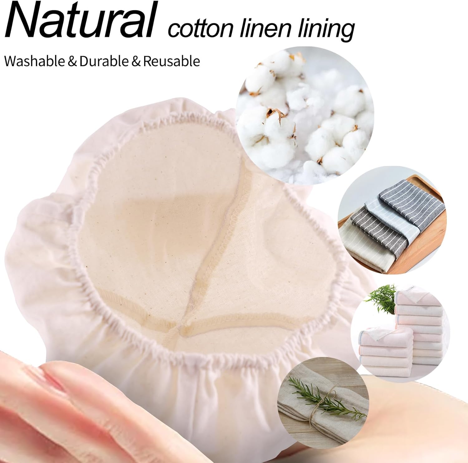 Banneton Bread Proofing Basket: 2 PCS Sourdough Proofing Basket with Liner - Round Banneton Basket for Baking - Image 5