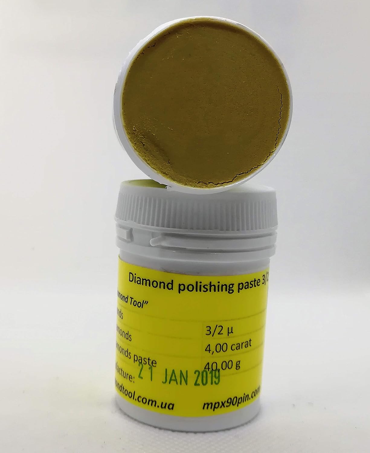 Diamond Oil-Based Polishing Paste 3/2 Micron 40g-100g. Metal and Gemstone Polish. (100, Grams)