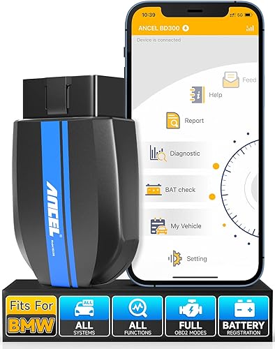 Miniatura 2 de ANCEL BD300 con adaptador hembra de 20 pines Bluetooth se adapta a BMW Sistemas completos Herramienta de escaneo de diagnóstico Herramienta de