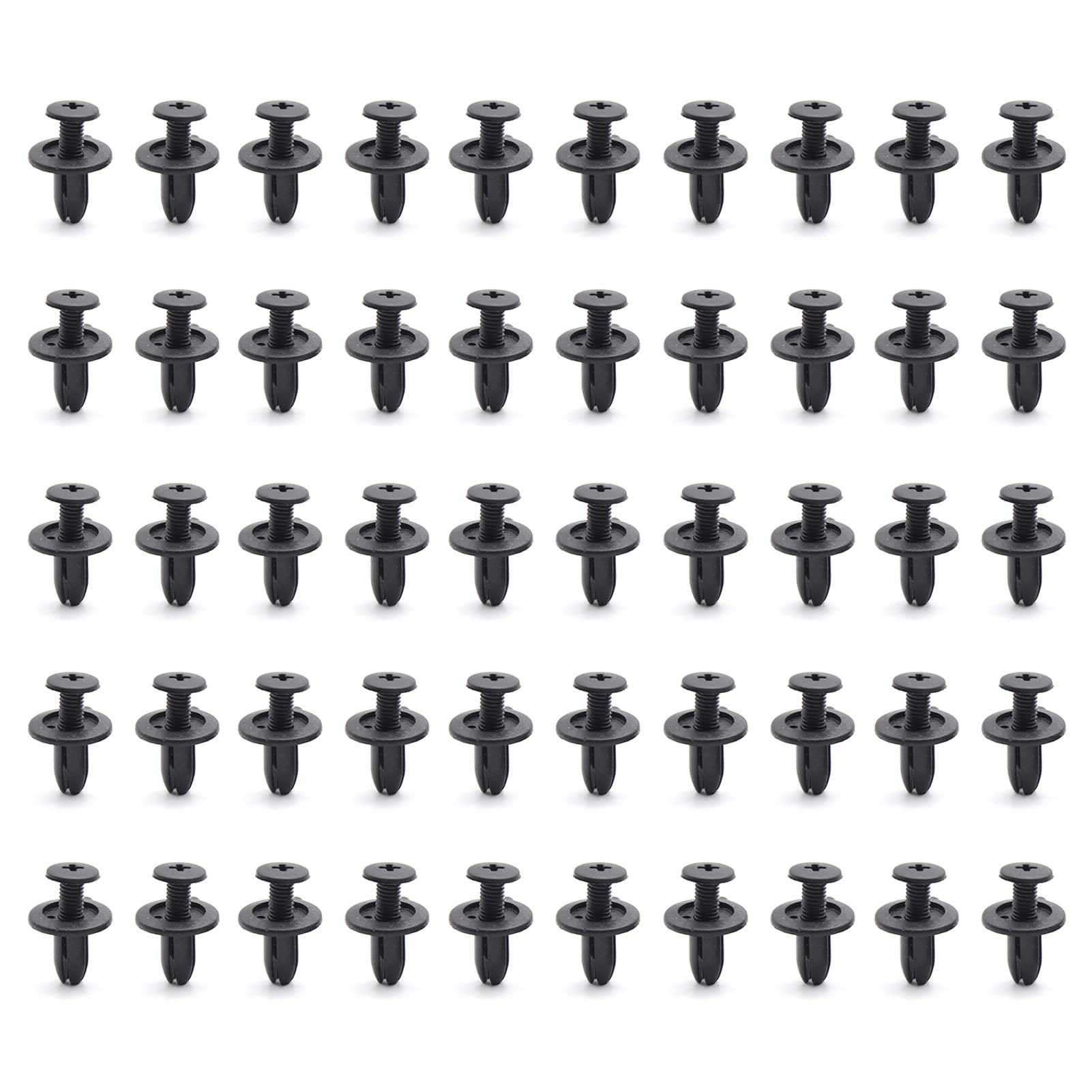 Fawoonu 50pcs 6mm Fender Rivet Clips Hole ATV Faing Fender Clip Auto Fastener Clips Replacement for Suzuki