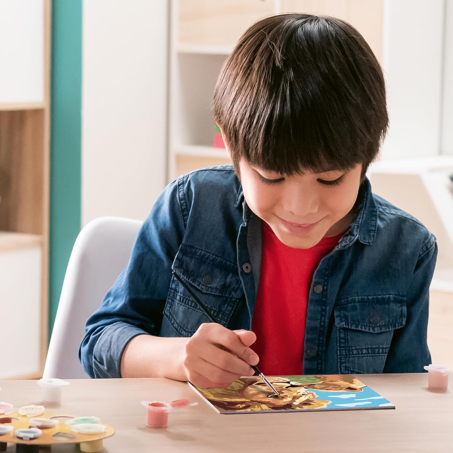 Ravensburger Creart Lion Baby Paint by Numbers Kit for Children