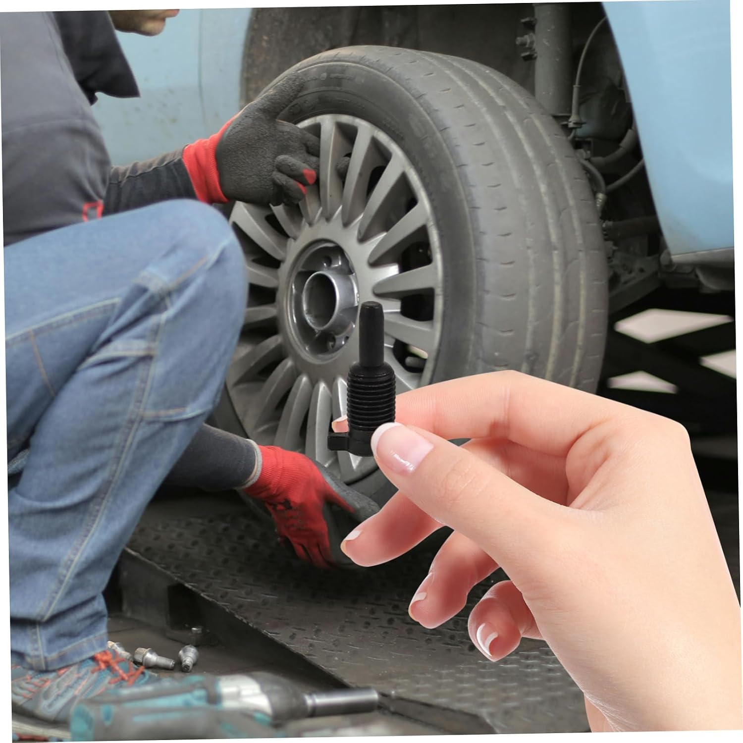 Mikinona Hydraulic Jack Repair Kit Vertical Oil Return Valve with Steel Ball Air Release Screw and Small Screws for Durable Performance Automotive and Construction Applications