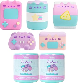Hamee SquiSHU Capsule Pusheen the Cat Series 7 Gamer Girl Squishy - 2 Pc.