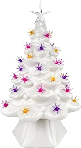 Miniatura 3 de National Artcraft Purple Sputnik - Luces de cerámica para árbol de Navidad, paquete de 25 unidades