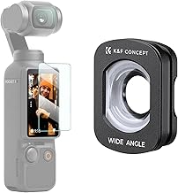 K&F CONCEPT Wide-Angle Lens Compatible with DJI Osmo Pocket 3, Magnetic Attach/Multi-Coated/Optical Glass