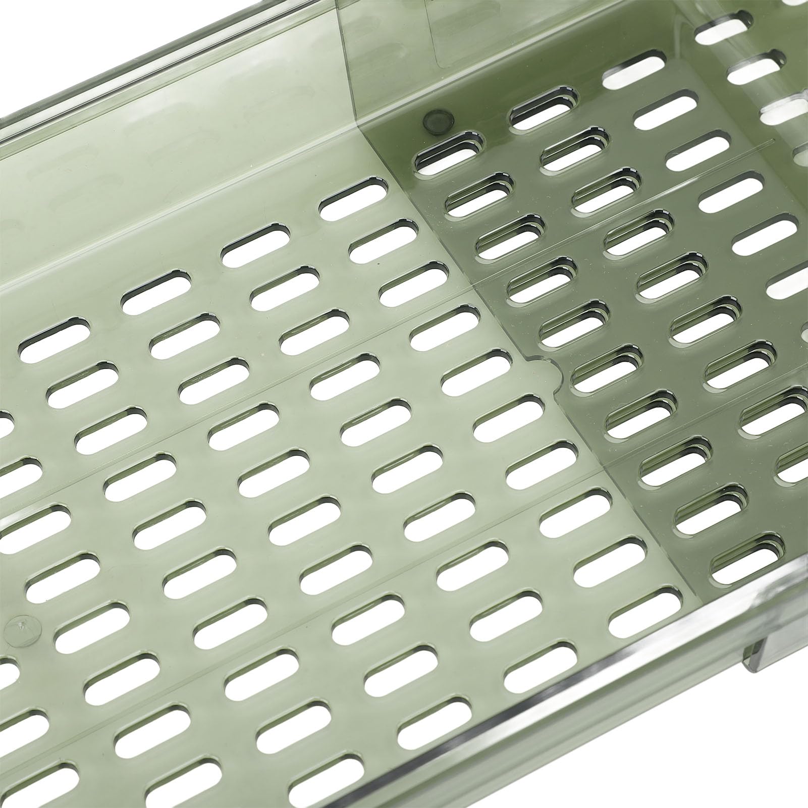 Cryfokt Bandeja para Bañera, Longitud Ajustable 56, 5 Cm a 80 Cm, Bandeja para Bañera, Carrito para con Múltiples Orificios de Drenaje, Plástico Pet para, Inodoro, Almacenamiento de Ducha (Verde