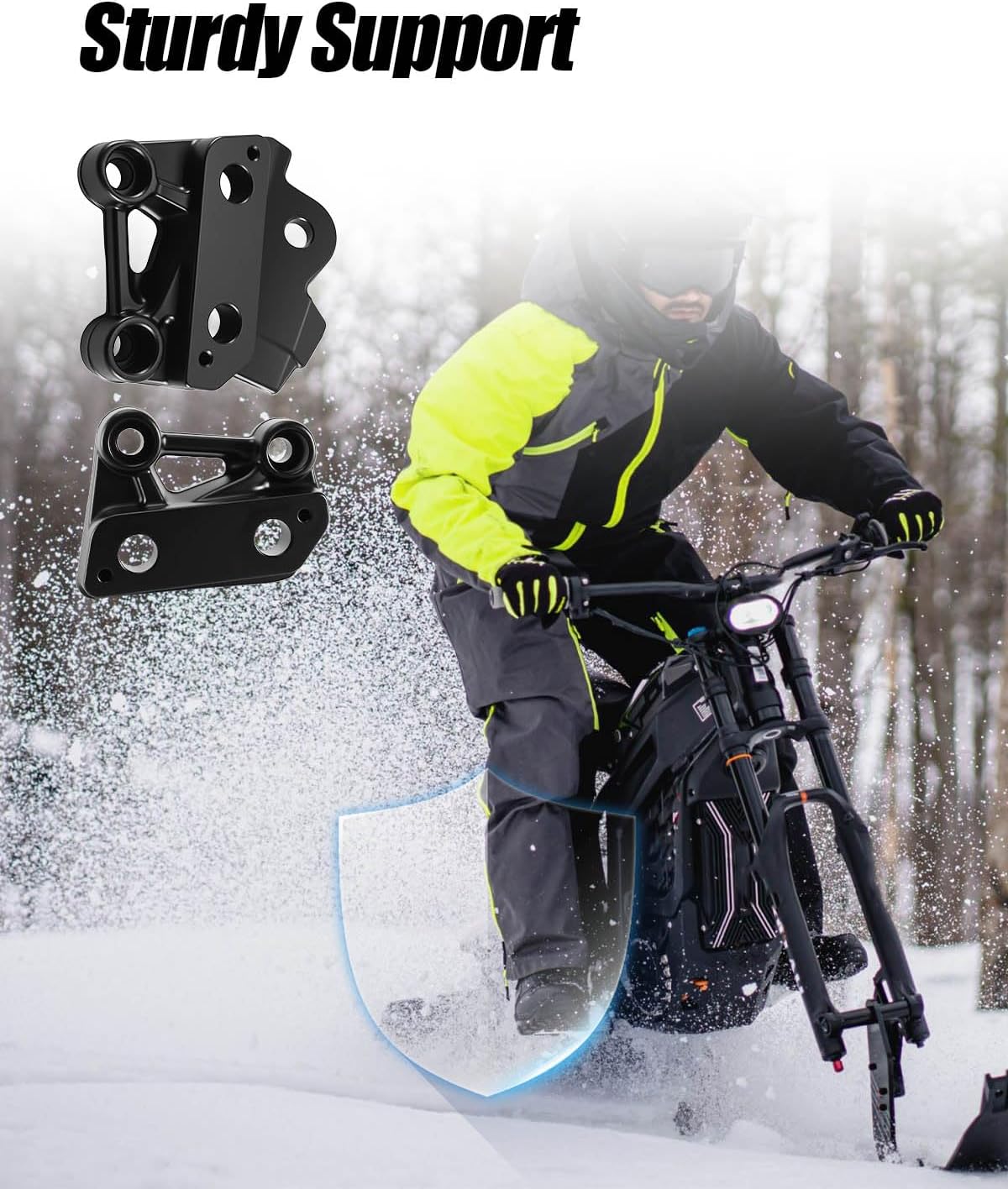 Electric Dirt Bike Foot Pegs Brackets Holder Kits Compatible with Talaria X3 PRO EBike, Foot peg Pedal Bracket Support
